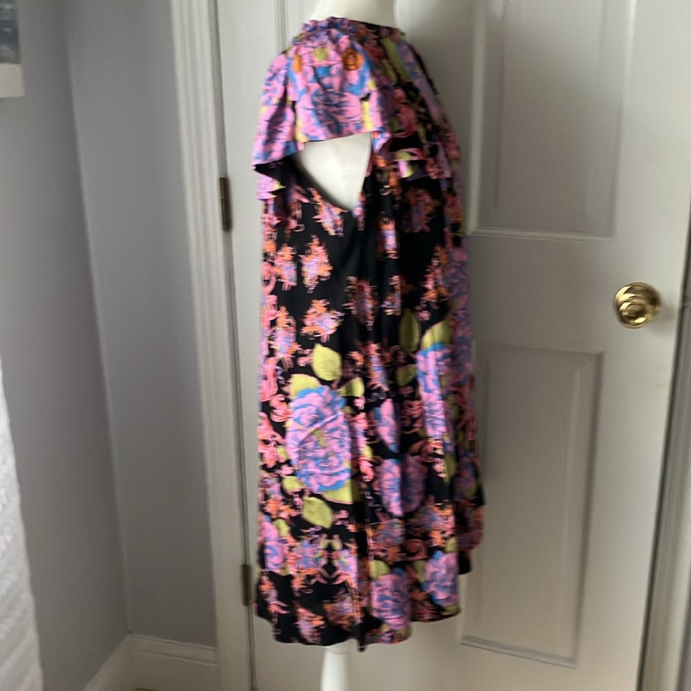 Free People floral babydoll loose dress with pockets S EUC - Picture 6 of 12